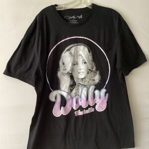 Black Dolly Parton Graphic T-Shirt